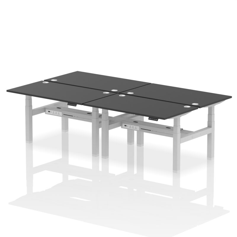 Breeze Back-to-Back Height Adjustable Bench Desk - 4 Person - Image 26