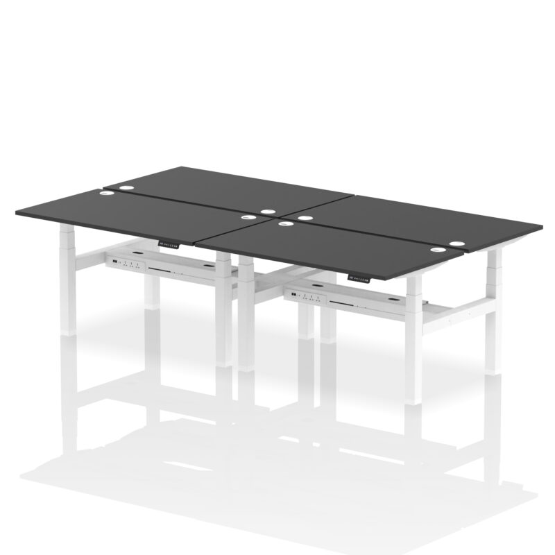 Breeze Back-to-Back Height Adjustable Bench Desk - 4 Person - Image 27
