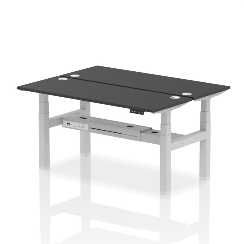 Breeze Back-to-Back Slimline Height Adjustable Bench Desk - 2 Person - Image 47