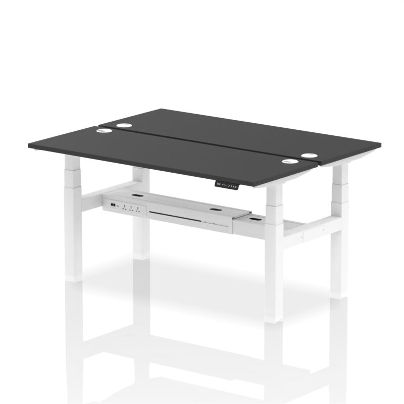 Breeze Back-to-Back Slimline Height Adjustable Bench Desk - 2 Person - Image 48
