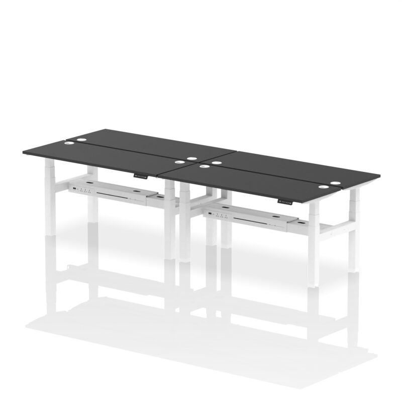 Breeze Back-to-Back Slimline Height Adjustable Bench Desk - 4 Person - Image 48
