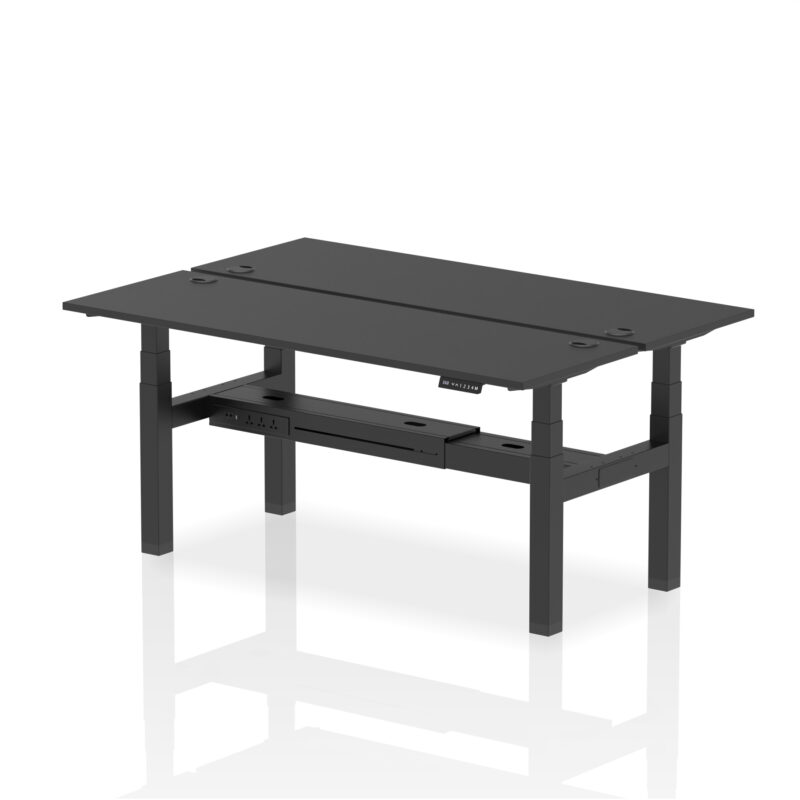 Breeze Back-to-Back Slimline Height Adjustable Bench Desk - 2 Person - Image 67