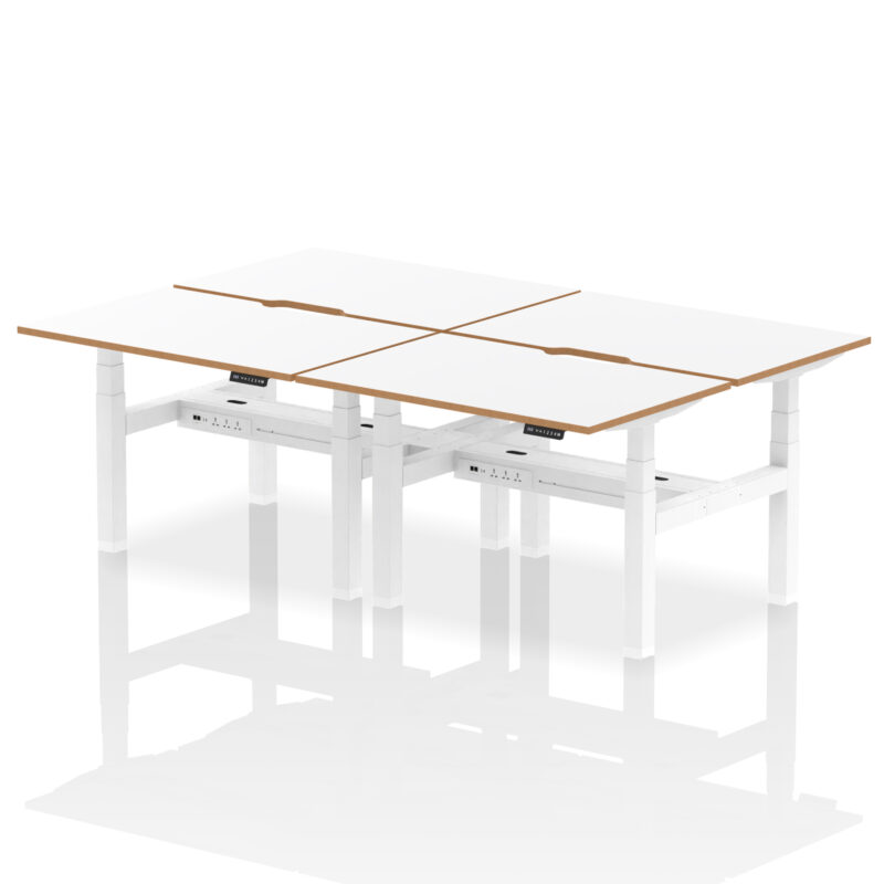 Kotto Air Back-to-Back Height Adjustable Bench Desk - Image 2