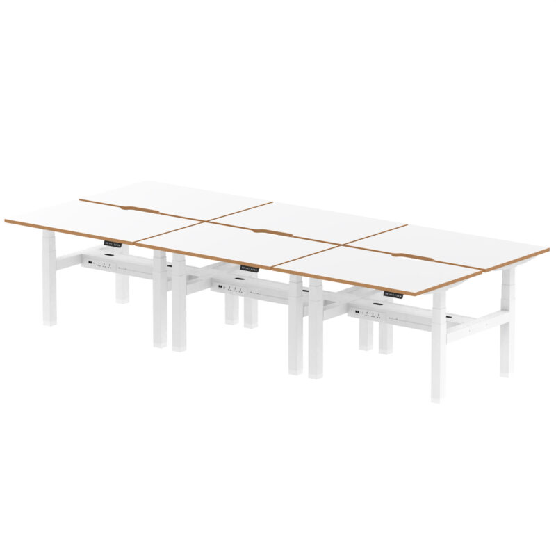 Kotto Air Back-to-Back Height Adjustable Bench Desk - Image 3