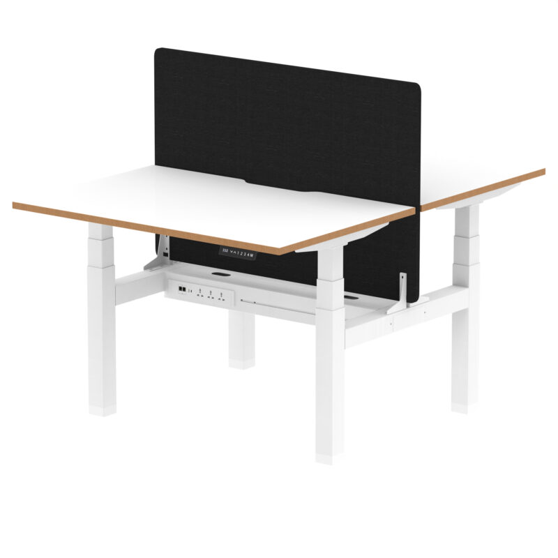 Kotto Air Back-to-Back Height Adjustable Bench Desk - Image 4