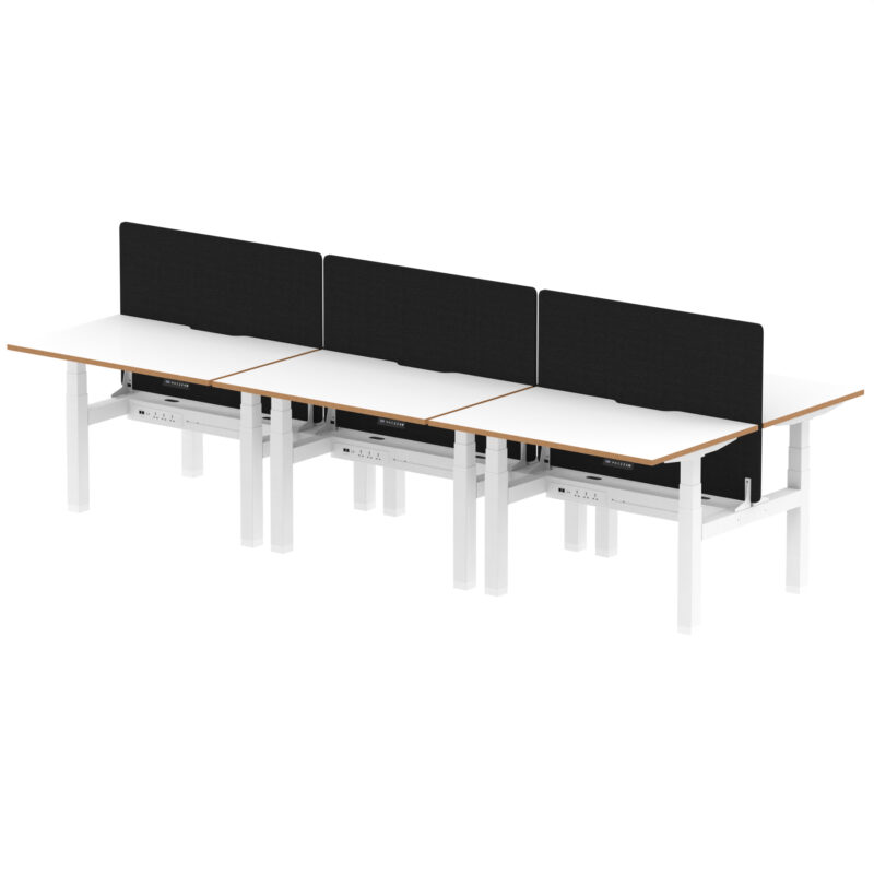 Kotto Air Back-to-Back Height Adjustable Bench Desk - Image 6