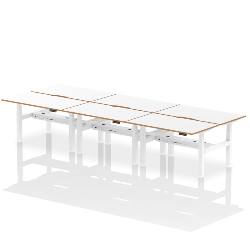 Kotto Air Back-to-Back Height Adjustable Bench Desk - Image 9