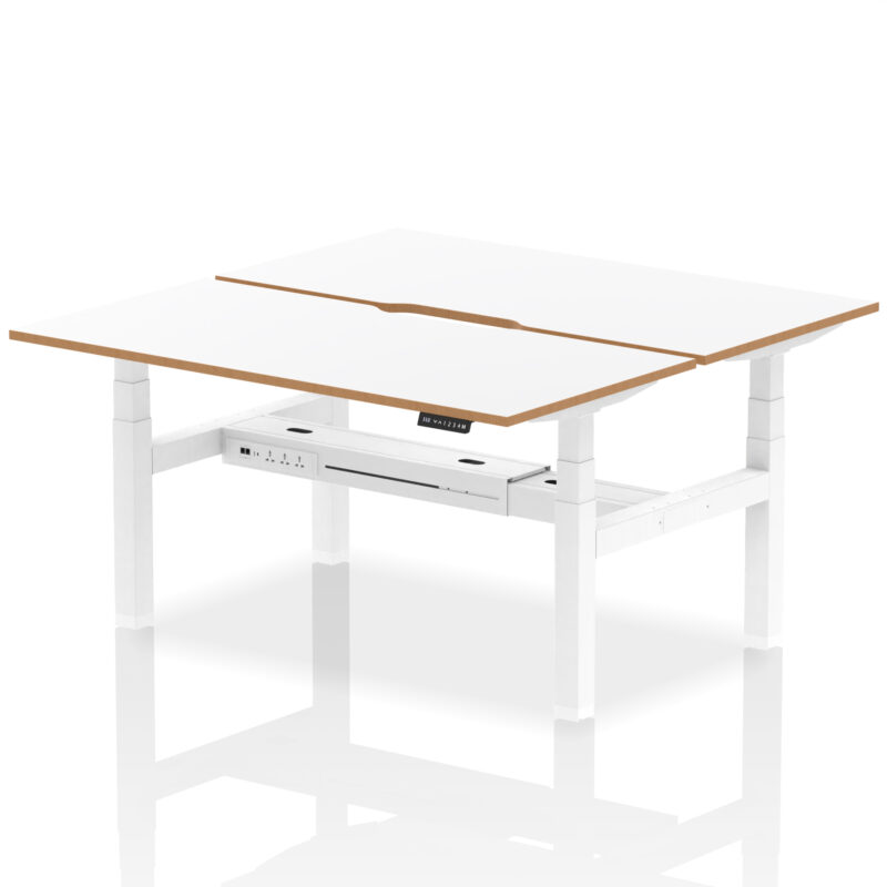 Kotto Air Back-to-Back Height Adjustable Bench Desk - Image 13