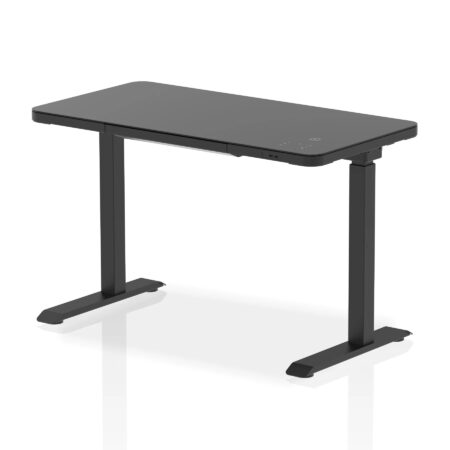 Onyx Frost Height Adjustable Desk