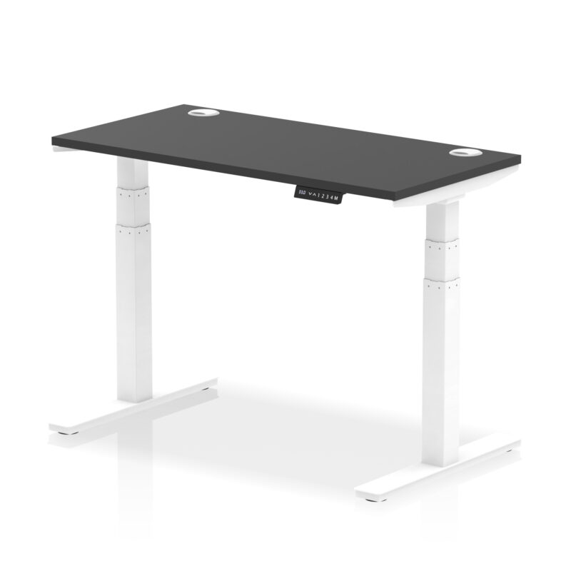 Breeze Height Adjustable Slimline Desk With Cable Ports - Image 149