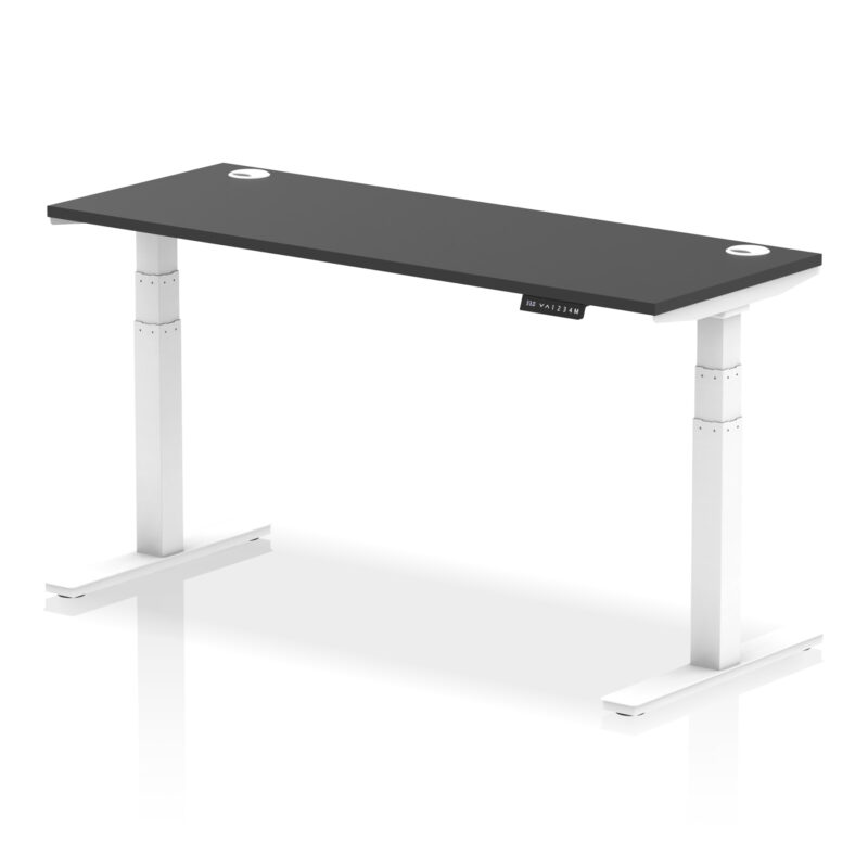 Breeze Height Adjustable Slimline Desk With Cable Ports - Image 161