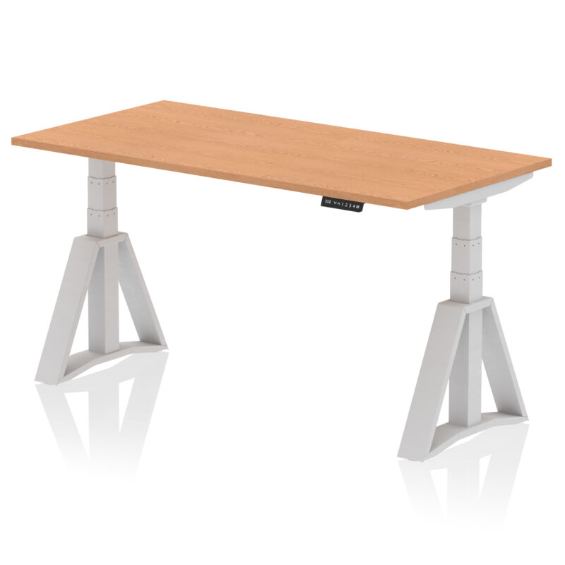 Breeze Height Adjustable Desk without Cable Ports With Piste Foot - Image 19