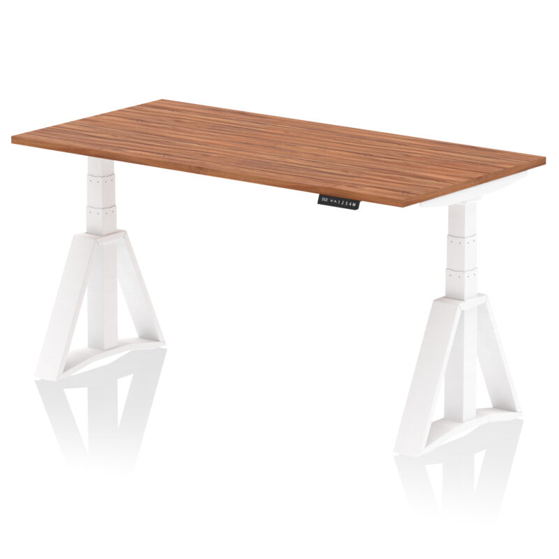 Breeze Height Adjustable Desk without Cable Ports With Piste Foot - Image 27
