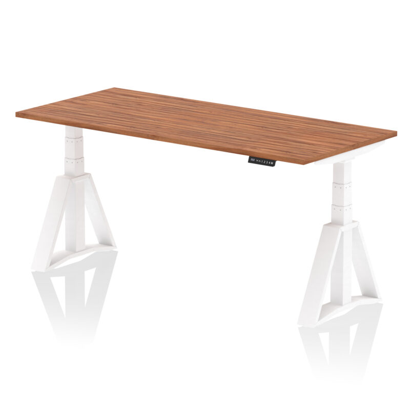 Breeze Height Adjustable Desk without Cable Ports With Piste Foot - Image 28