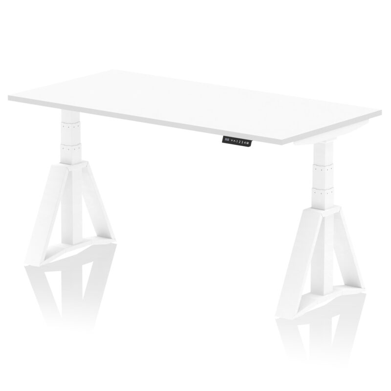 Breeze Height Adjustable Desk without Cable Ports With Piste Foot - Image 31