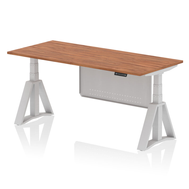 Breeze Height Adjustable Desk without Cable Ports With Steel Modesty Panel With Piste Foot - Image 8