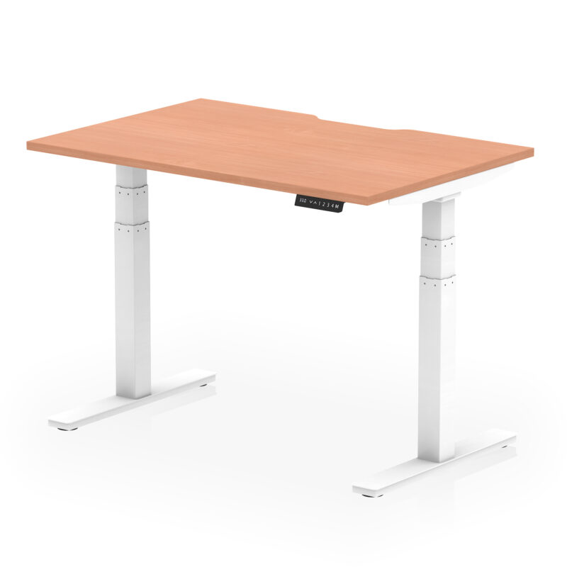 Breeze Scalloped Edge Height Adjustable Office Desk - Image 3