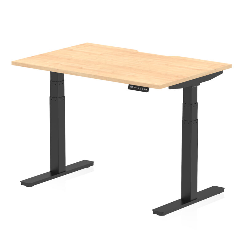 Breeze Scalloped Edge Height Adjustable Office Desk - Image 7