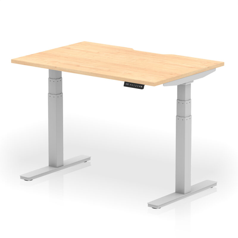 Breeze Scalloped Edge Height Adjustable Office Desk - Image 8