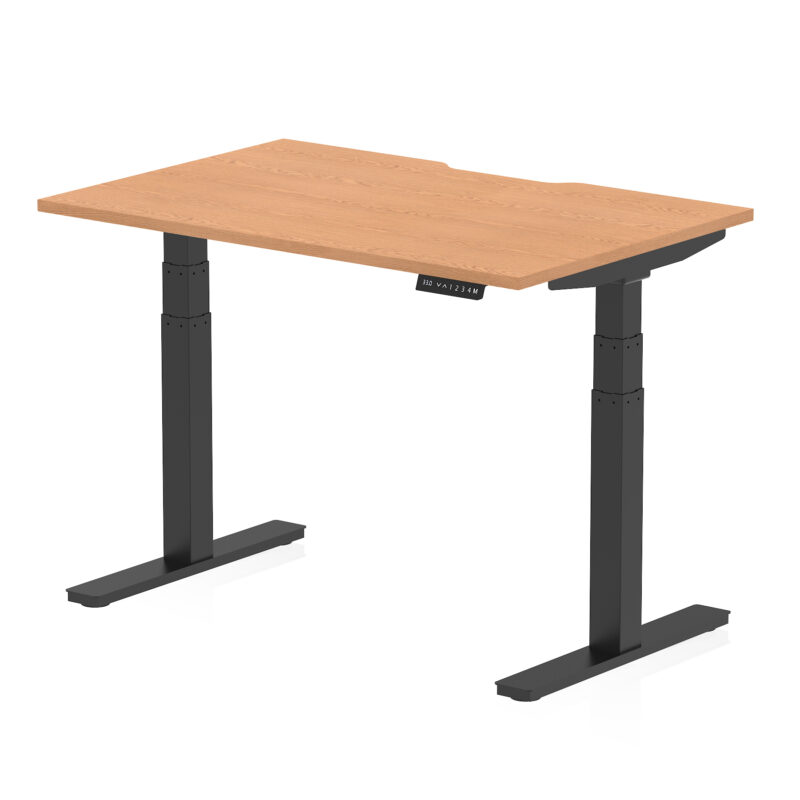 Breeze Scalloped Edge Height Adjustable Office Desk - Image 10
