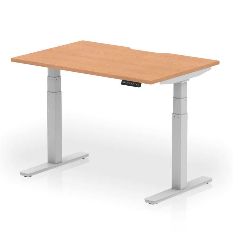 Breeze Scalloped Edge Height Adjustable Office Desk - Image 11