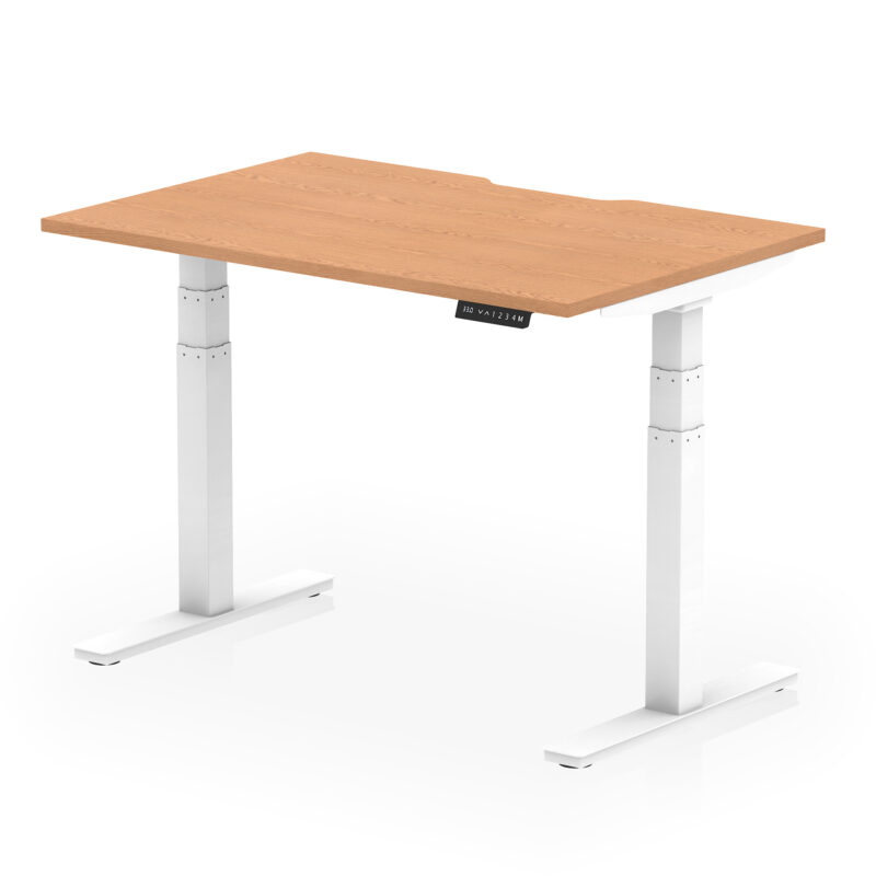 Breeze Scalloped Edge Height Adjustable Office Desk - Image 12