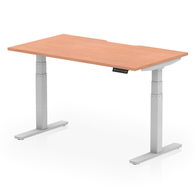 Breeze Scalloped Edge Height Adjustable Office Desk - Image 20