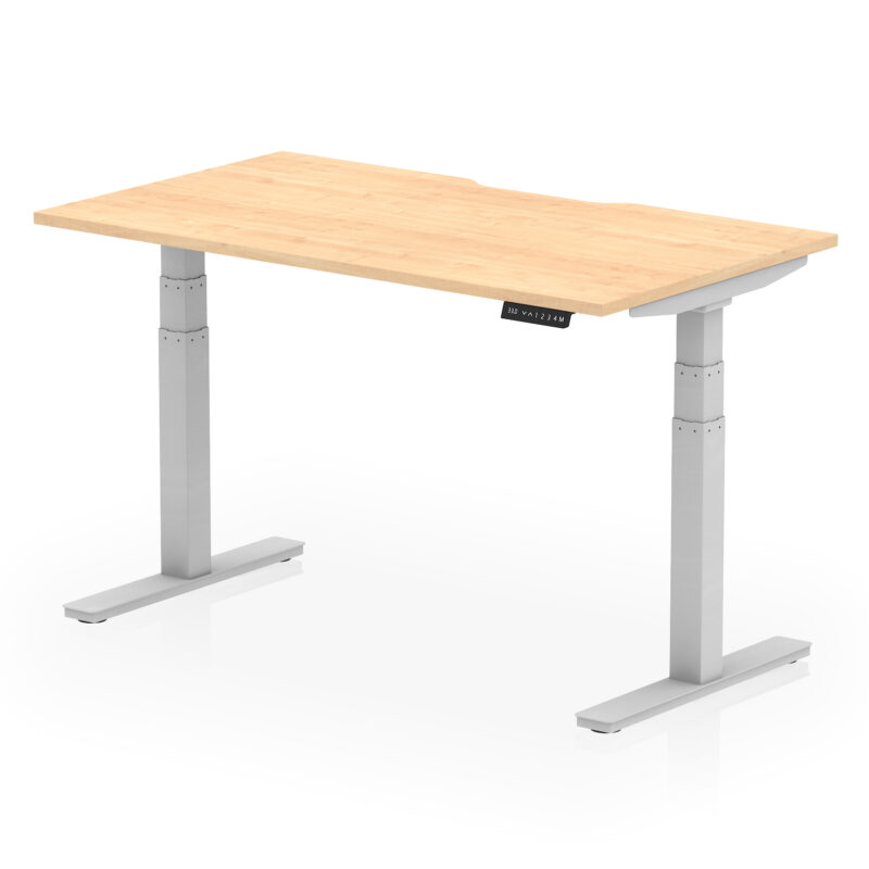Breeze Scalloped Edge Height Adjustable Office Desk - Image 26