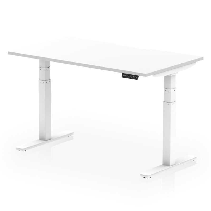 Breeze Scalloped Edge Height Adjustable Office Desk - Image 36