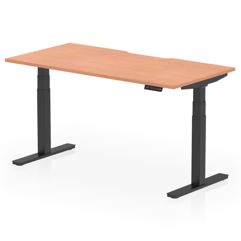 Breeze Scalloped Edge Height Adjustable Office Desk - Image 37