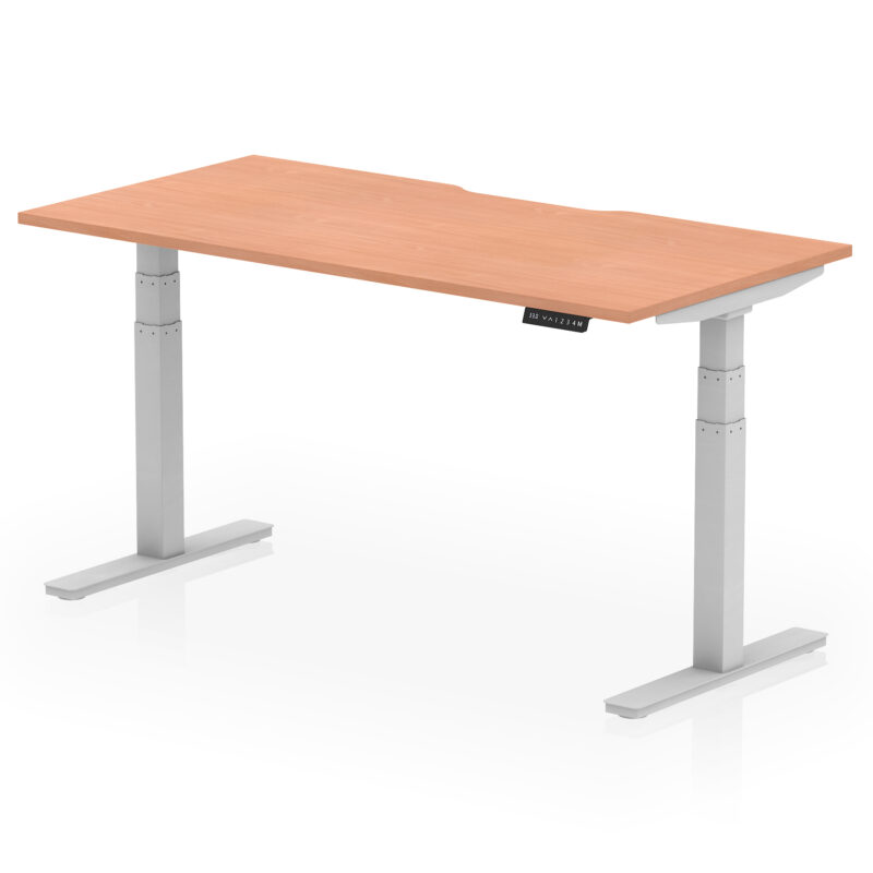 Breeze Scalloped Edge Height Adjustable Office Desk - Image 38