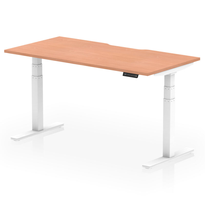 Breeze Scalloped Edge Height Adjustable Office Desk - Image 39