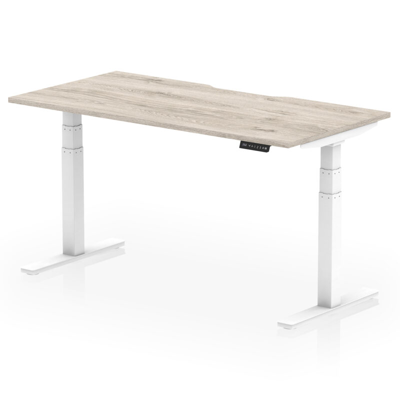 Breeze Scalloped Edge Height Adjustable Office Desk - Image 42