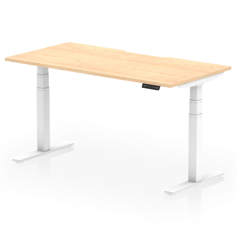 Breeze Scalloped Edge Height Adjustable Office Desk - Image 45