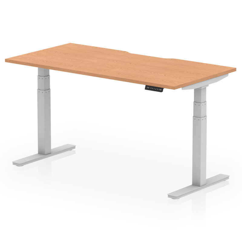 Breeze Scalloped Edge Height Adjustable Office Desk - Image 47