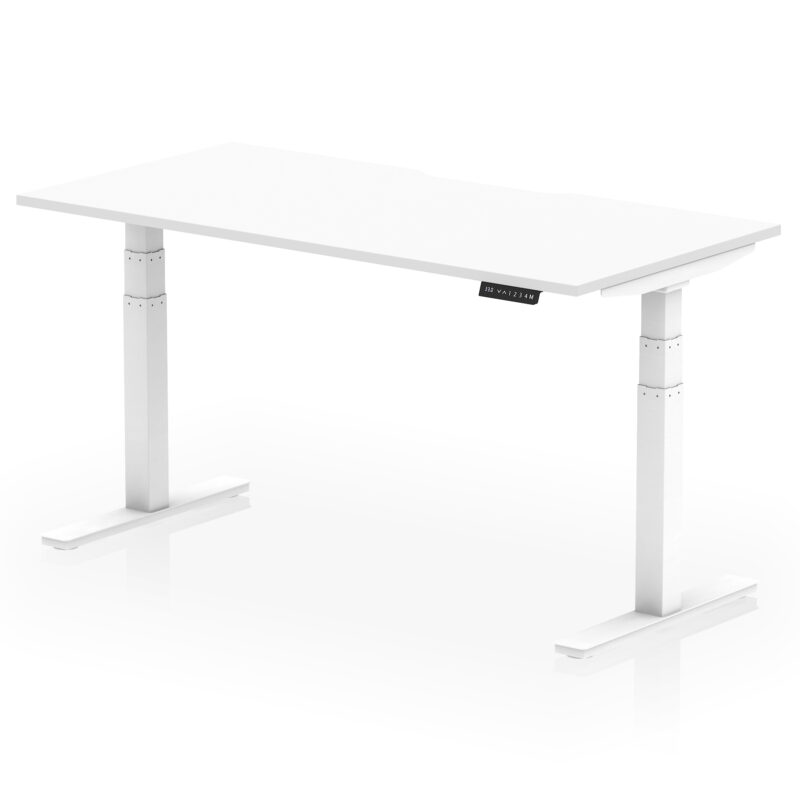 Breeze Scalloped Edge Height Adjustable Office Desk - Image 54