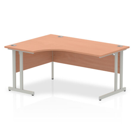 Surge 1600mm Left Crescent Desk Cantilever Leg