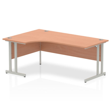Surge 1800mm Left Crescent Desk Cantilever Leg