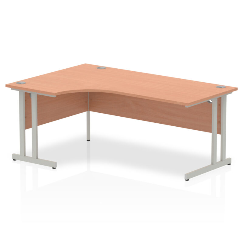 Surge 1800mm Left Crescent Desk Cantilever Leg