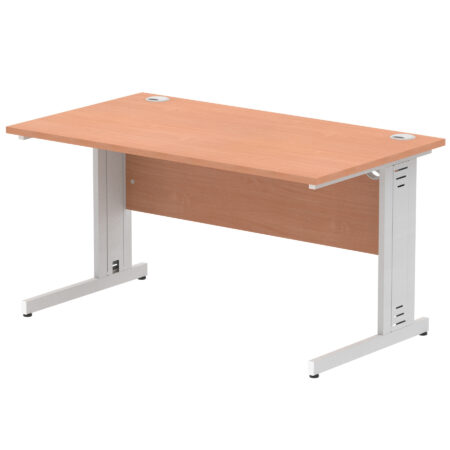 Surge 1400mm Straight Desk Cable Managed Leg