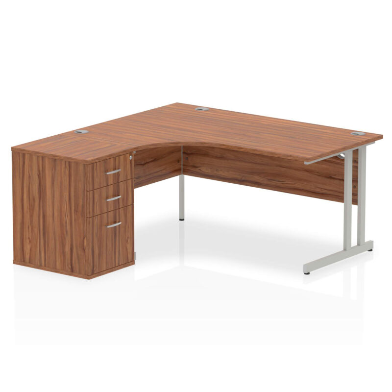 Surge 1600mm Cantilever Left Crescent Desk Workstation - Image 26