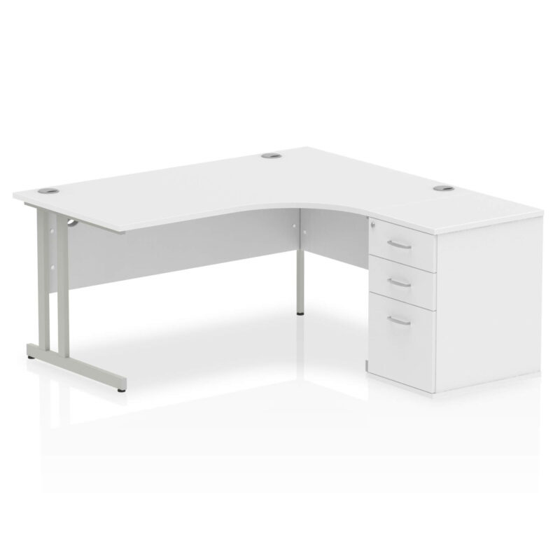 Surge 1600mm Cantilever Right Crescent Desk Workstation - Image 32