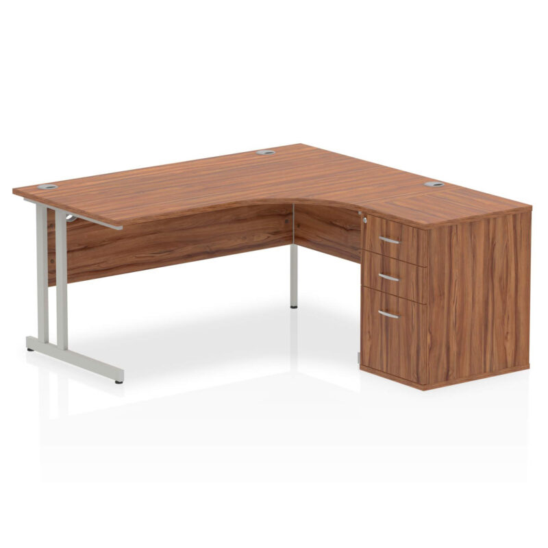 Surge 1600mm Cantilever Right Crescent Desk Workstation - Image 26