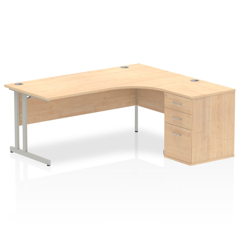 Surge 1800mm Cantilever Right Crescent Desk Workstation - Image 14