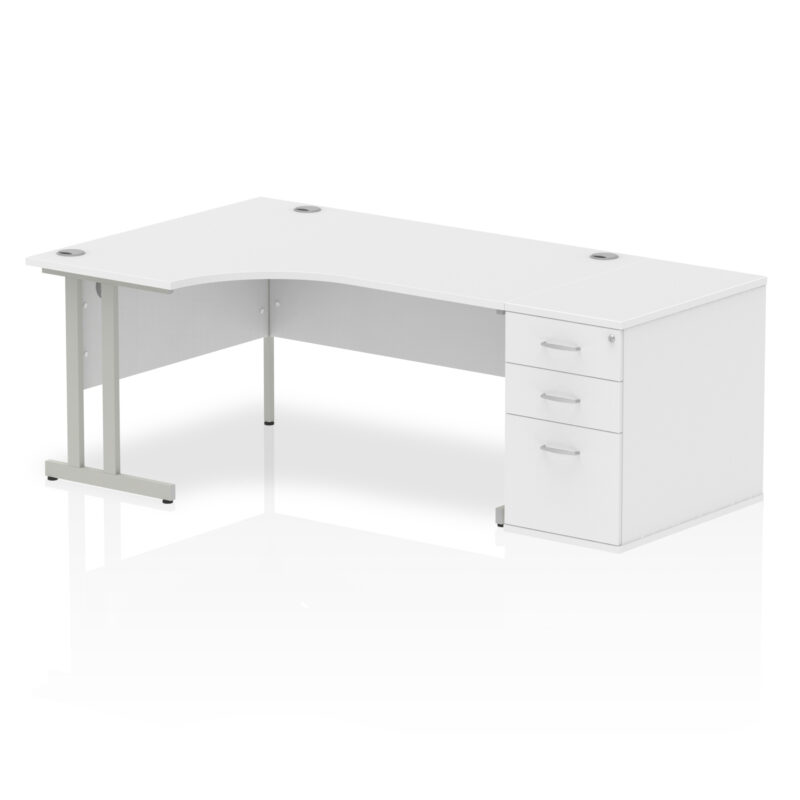 Surge 1600mm Cantilever Left Crescent Desk Workstation - Image 35