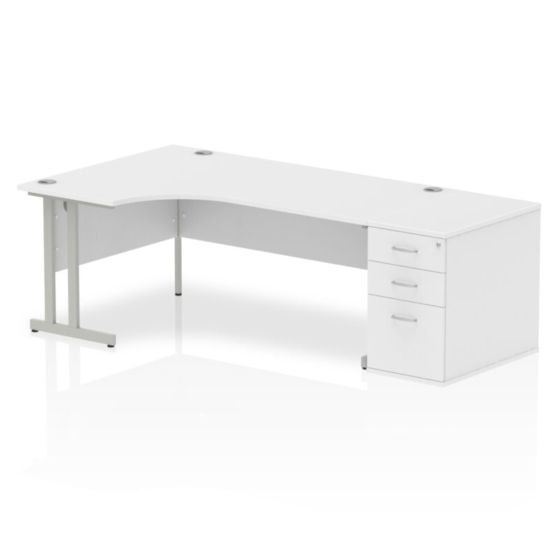 Surge 1800mm Cantilever Left Crescent Desk Workstation - Image 35