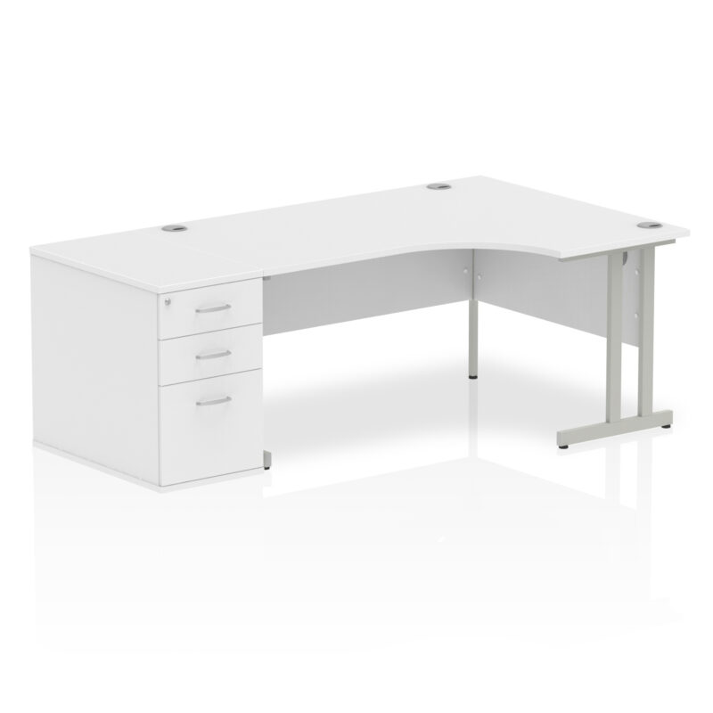 Surge 1600mm Cantilever Right Crescent Desk Workstation - Image 35