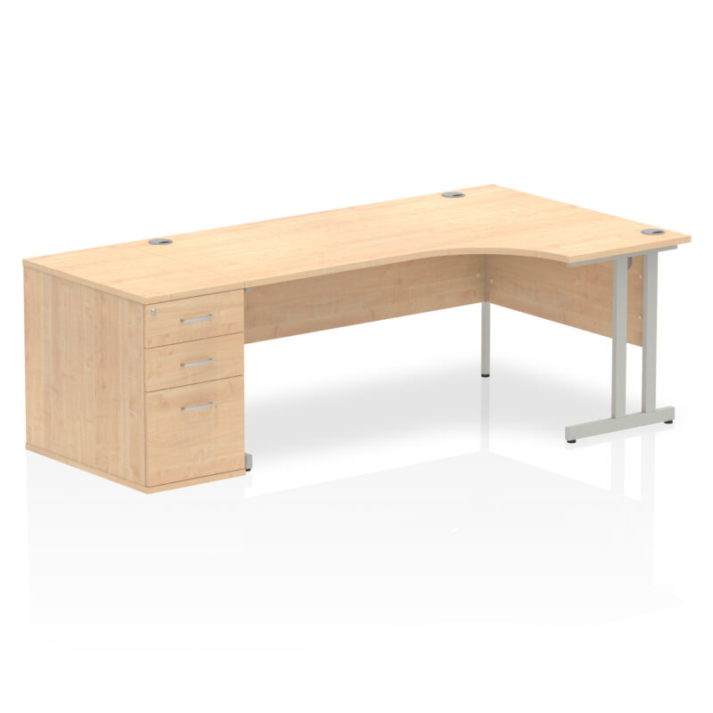 Surge 1800mm Cantilever Right Crescent Desk Workstation - Image 17
