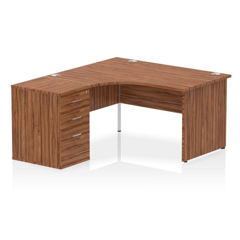 Surge Panel End Crescent Desk Workstation - Image 67
