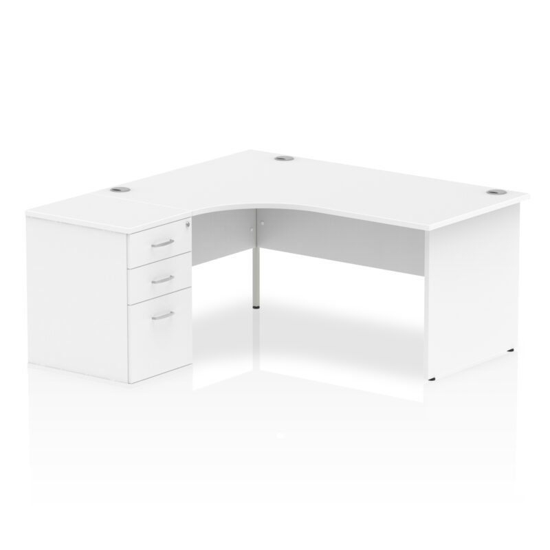 Surge Panel End Crescent Desk Workstation - Image 11